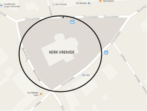 Het epicentrum van de nakende ramp is de kerk van Vremde, maar ook de nabije omgeving blijft niet gespaard van onheil.