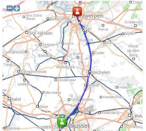 Was dit de route van de gespotte trein? Volgens de Russen alvast wel.